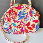 JustFab Floral MultiFloral Cream Crossbody Sachel Handbag Photo 13