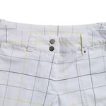 Nike  Dri Fit Tour Performance Golf Womens 6 Shorts White Plaid Active Stretch Photo 2