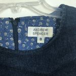 Andrew Spencer Denim Dress Womens 8 Minimalist Feminine Romantic Western Country Blue Photo 2