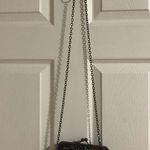 Apt. 9  Black & Silver Sequin KissLock Clutch Purse Handbag Removeable Cha… Photo 0