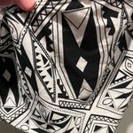 None Black and white geometric print two piece swimsuit women’s medium Photo 6