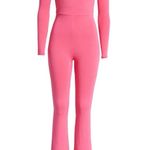 Naked Wardrobe Shaping Low Back Pink Women's Jumpsuit Romper Raspberry Hot Pink Photo 0