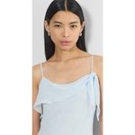Aritzia Cannelle Dress Medium Baby Blue Lightweight Crepe Slip dress Ruffles Photo 1