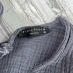 Final Touch Blue/Grey Romper Maternity  Photo 1