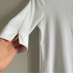 Marble 100% Cotton White Embellished Women's Top Photo 1