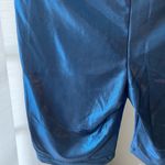 Metallic Blue‎ Biker Shorts Blue Photo 2
