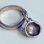 Sterling Silver Volleyball Charm Ring Photo 1