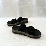 Mephisto Dania Black Suede Double Strap Velcro Platform Comfort Sandals Slide 40 Size 9 Photo 8