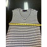 Alice + Olivia  By Stacey Bendet AIR Linen Tank Blouse Shirt V-neck Sz Sm Navy Photo 3