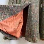 DAM Fashion DEBORAH ANN MACK Lambskin Tweed Wool Poncho Cape With Armhole Size 8 Photo 8