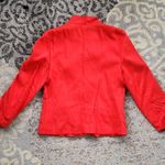 Vintage Red Blazer and Pants Set with Feather Accent Size undefined Photo 8