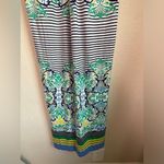 Soma  Soft Multicolor Tropical Floral Stripe Print Surplice Max Dress XL Photo 5