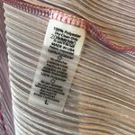 LuLaRoe Shirley Open Waterfall Cardigan Accordion Texture Pink & White Sz L NWT Photo 4