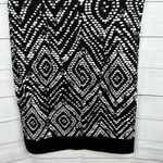 Mario Serrani Womens size 14 Sleeveless Shift Diamond Black White Dress Photo 7