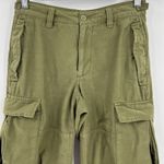 TNA Aritzia Supply Cargo Pants Green Heavyweight Cotton Baggy Women’s Size 0 Photo 2