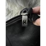 Halston Black Leather Tote Bag Photo 2