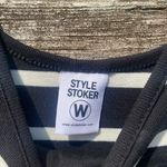 Style Stoker Black And White Striped Tank Dress | XS Photo 1