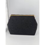 Vintage Black Beaded Evening Handbag Photo 2