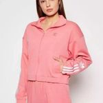 Adidas Adicolor 3D Trefoil Track Zip-Up Sweatshirt | Rose Pink Photo 1