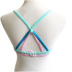 Victoria's Secret Bikini Top 36C Getaway Halter Ombré Lace Blue Purple Lined Photo 1