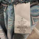 Dress Barn Y2K Halter Keyhole High Neck Blue Black Geometric Maxi Dress Photo 2