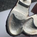 Rudy Red Dorothy Shoes Wizard Of Oz Glitter & Rhinestone Silver Tone Brooch Pin Photo 6