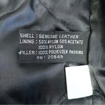 VTG 90s Y2K Oversized Belted Zip Front Black Leather Biker Bomber Jacket Coat Photo 6