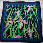 Amazon 100% silk hummingbird floral rainforest scarf Photo 0