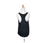 Lululemon Love Tank Top Pleated Short Serve Stripe Heathered Gray Women Sz 6 Photo 3