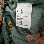 American Eagle  Outfitters Teal Green Hibiscus Floral Ruffle Hem Shorts Size XS Photo 3