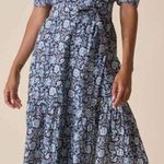 St. Roche NWT Pearl Dress in Navy Floral Size 2 Blue Photo 0