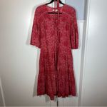 Xirena Morgan Floral Bandana Print Midi Dress Red Flag size xs 100% cotton Red Photo 2