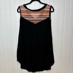 POL ‎ Missoni Style crochet back Top Black Size 2XL Photo 2