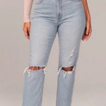 Abercrombie & Fitch Abercrombie Ultra High Rise Ankle Straight Jean Photo 0