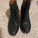 Kork-Ease  Michelle Black Leather Ankle Wedge Boots- Size 10 Photo 3