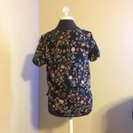 ASOS ❤️ Floral Printed Blouse In Black and Pink Photo 1