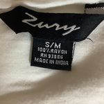 Zury Size S/M White 100% Rayon Strapless Neck Tie Cover Up Dress. Preloved. Photo 5