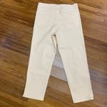 Athleta Sculptek Crop Pants Womens Size 12P Beige Cream High Rise Straight Leg Photo 3