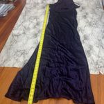 Zum Zum Purple Velvet Detail Criss Cross Open Back Prom Dress Gown size 11 / 12 Photo 8