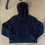 Banana Republic Women’s Crop Fuzzy Sweatshirt Hoodie in Navy Size S Photo 0