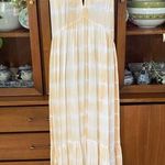 Saylor  Amaranth Striped Tie-Dye Tiered Maxi Dress Photo 2