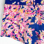 Lilly Pulitzer  Small Shorts Yasmin‎ Coral Print Blue Pink Pull On Pockets 1474 Photo 5