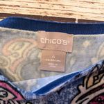 Chico's Chico’s Light-Weight Paisley Sweater Chico’s 2X Pullover Blue & Purple Shades Photo 7