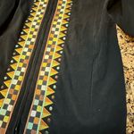 Bob Mackie  Black Faux Suede Southwest Horse Embroidery Full Zip Jacket Womens SM Photo 4