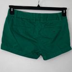 J.Crew  Broken In Chino 100% Cotton Kelly Green High Waist Women's Shorts size 6 Photo 2