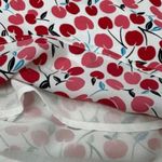 Loft Cherry Print Tank Top Women’s Sleeveless Blouse Red White Size 2XL Photo 4