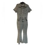 Blue B Collection Denim Wide Leg Jumpsuit Size L Photo 3