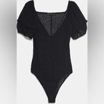 ZARA NWOT  SHEER POLKADOT BALOON SLEEVE BODYSUIT Photo 2