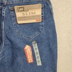 Lee Womens Jeans 10P Denim Blue Slim Fit Low Rise Tapered Leg Stretch Button NEW Photo 7