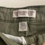 Vintage America Green Cargo Style Shorts Size 10 Photo 6